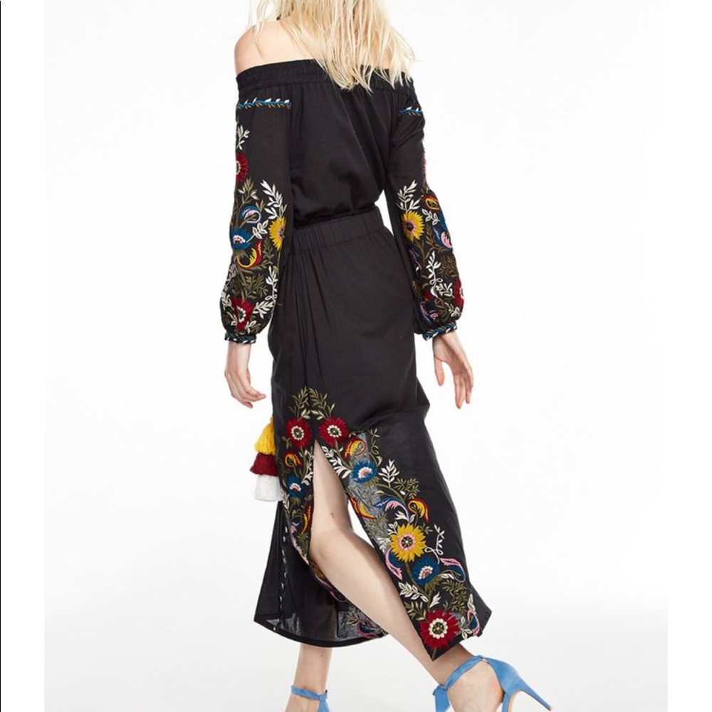 Misa Los Angeles embroidered dress NWT